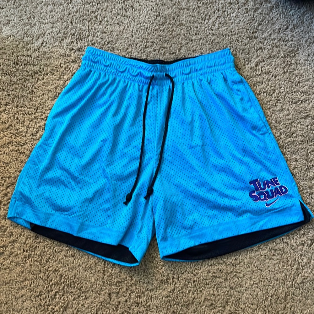 Nike x Space Jam Mesh Basketball Shorts - Blue/Black (Size M)
